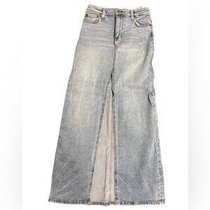 Alice + Olivia Light Blue denim Maxi Skirt